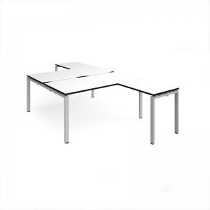 Adapt back to back desks 1600mm x 1600mm with 800mm return desks -