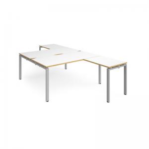 Adapt back to back desks 1600mm x 1600mm with 800mm return desks -