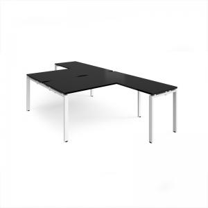 Adapt back to back desks 1600mm x 1600mm with 800mm return desks -