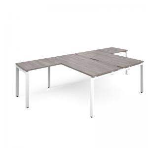 Adapt back to back desks 1600mm x 1600mm with 800mm return desks -