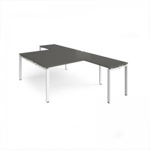 Adapt back to back desks 1600mm x 1600mm with 800mm return desks -