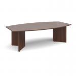 Arrow head leg radial boardroom table 2400mm x 8001300mm - walnut ERB24W