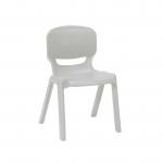 Ergos versatile one piece educational chair for age 14-16 - grey