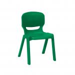 Ergos versatile one piece educational chair for age 14-16 - green