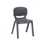 Ergos versatile one piece educational chair for age 14-16 - slate