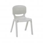 Ergos versatile one piece educational chair for age 16+ - grey