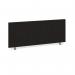 Straight desktop fabric screen 1000mm x 400mm - charcoal ES1000S-C