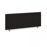Straight desktop fabric screen 1000mm x 400mm - black ES1000S-K
