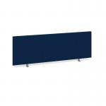 Straight desktop fabric screen 1200mm x 400mm - blue ES1200S-B