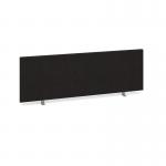 Straight desktop fabric screen 1200mm x 400mm - charcoal ES1200S-C