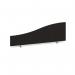 Wave desktop fabric screen 1200mm x 400mm200mm - black ES1200W-K