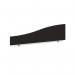 Wave desktop fabric screen 1400mm200mm x 400mm200mm - charcoal ES1400W-C