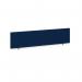 Straight desktop fabric screen 1600mm x 400mm - blue ES1600S-B