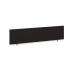 Straight desktop fabric screen 1600mm x 400mm - charcoal ES1600S-C