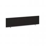 Straight desktop fabric screen 1600mm x 400mm - black ES1600S-K