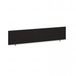 Straight desktop fabric screen 1800mm x 400mm - charcoal ES1800S-C