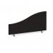 Wave desktop fabric screen 800mm x 400mm200mm - black ES800W-K