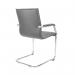 Essen stackable meeting room cantilever chair - grey faux leather ESS100S2-G