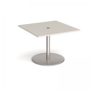 Eternal square meeting table 1000mm x 1000mm with central circular