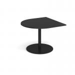 Eternal radial extension table 1000mm x 1000mm - black base, black top ETN10D-K-BK