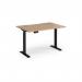 Elev8 Contract 1200w Straight Sit-stand Desk 1200mm x 800mm - Black Frame, Beech Top EVC-1200-K-B