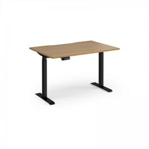 Elev8 Contract 1200w Straight Sit-stand Desk 1200mm x 800mm - Black