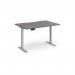 Elev8 Contract 1200w Straight Sit-stand Desk 1200mm x 800mm - Silver Frame, Grey Oak Top EVC-1200-S-GO