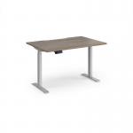Elev8 Contract 1200w Straight Sit-stand Desk 1200mm x 800mm - Silver Frame, Nebraska Oak EVC-1200-S-NO