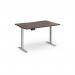 Elev8 Contract 1200w Straight Sit-stand Desk 1200mm x 800mm - Silver Frame, Walnut Top EVC-1200-S-W