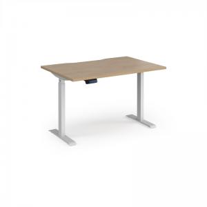 Elev8 Contract 1200w Straight Sit-stand Desk 1200mm x 800mm - White
