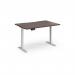 Elev8 Contract 1200w Straight Sit-stand Desk 1200mm x 800mm - White Frame, Walnut Top EVC-1200-WH-W