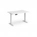 Elev8 Contract 1200w Straight Sit-stand Desk 1200mm x 800mm - White Frame, White Top EVC-1200-WH-WH