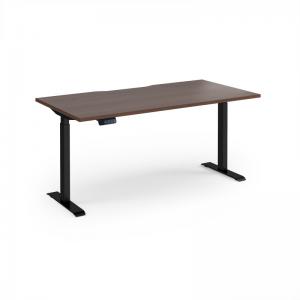 Elev8 Contract 1600w Straight Sit-stand Desk 1600mm x 800mm - Black