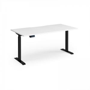 Elev8 Contract 1600w Straight Sit-stand Desk 1600mm x 800mm - Black