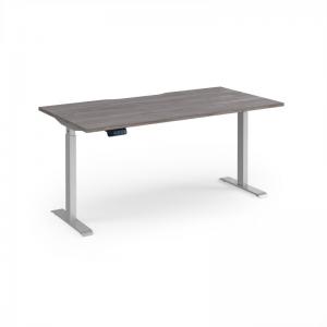 Elev8 Contract 1600w Straight Sit-stand Desk 1600mm x 800mm - Silver