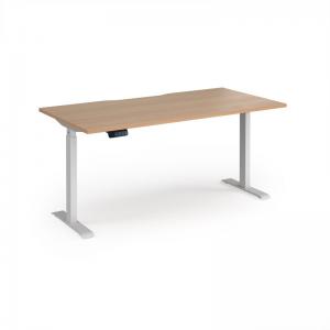 Elev8 Contract 1600w Straight Sit-stand Desk 1600mm x 800mm - White