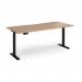 Elev8 Contract 1800w Straight Sit-stand Desk 1800mm x 800mm - Black Frame, Beech Top EVC-1800-K-B