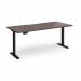 Elev8 Contract 1800w Straight Sit-stand Desk 1800mm x 800mm - Black Frame, Walnut Top EVC-1800-K-W