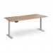 Elev8 Contract 1800w Straight Sit-stand Desk 1800mm x 800mm - Silver Frame, Beech Top EVC-1800-S-B