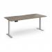 Elev8 Contract 1800w Straight Sit-stand Desk 1800mm x 800mm - Silver Frame, Nebraska Oak EVC-1800-S-NO