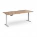 Elev8 Contract 1800w Straight Sit-stand Desk 1800mm x 800mm - White Frame, Beech Top EVC-1800-WH-B