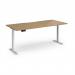 Elev8 Contract 1800w Straight Sit-stand Desk 1800mm x 800mm - White Frame, Oak Top EVC-1800-WH-O