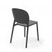 Everly multi-purpose chair with no arms (pack of 2) - anthracite grey EVE100H-AN