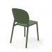 Everly multi-purpose chair with no arms (pack of 2) - olive green EVE100H-OL
