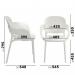 Everly multi-purpose chair with arms (pack of 2) - white EVE101H-WH
