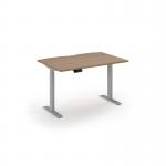 Elev8 economy single motor sit stand desk 1200x800 silver frame - beech top EVE-1200-B