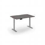 Elev8 economy single motor sit stand desk 1200x800 silver frame - grey oak top EVE-1200-GO