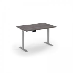 Elev8 economy single motor sit stand desk 1200x800 silver frame - grey