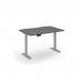 Elev8 economy single motor sit stand desk 1200x800 silver frame - grey oak top EVE-1200-GO