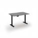 Elev8 Eco 1200w desk Elev8 Eco straight sit-stand desk 1200mm x 800mm - black frame, grey oak top EVE-1200-K-GO